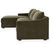 Image 2 : Moe's Farrow Sectional Cedar Green Sofa Left, RV: $5999 - FO-1058-27-L-0 - (Oops - refer to lot 0A) 