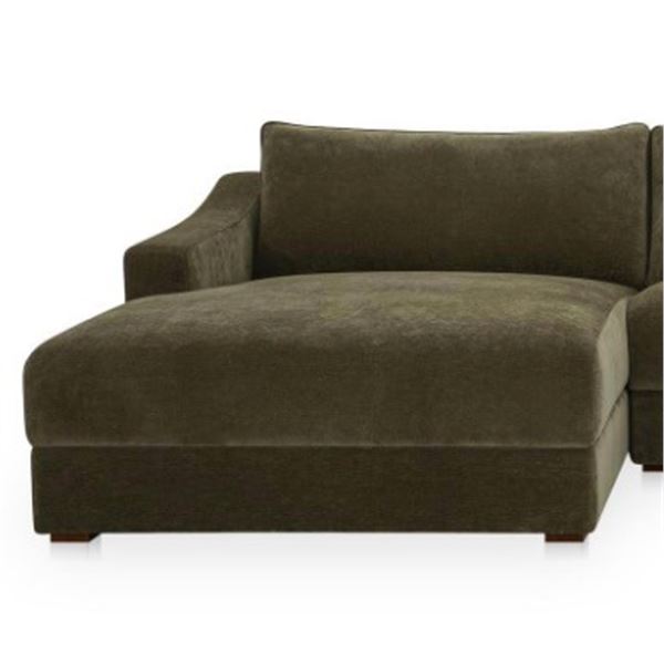 Moe's Farrow Sectional Cedar Green Chaise Left - FO-1058-27-L-B (Oops - refer to lot 0A)