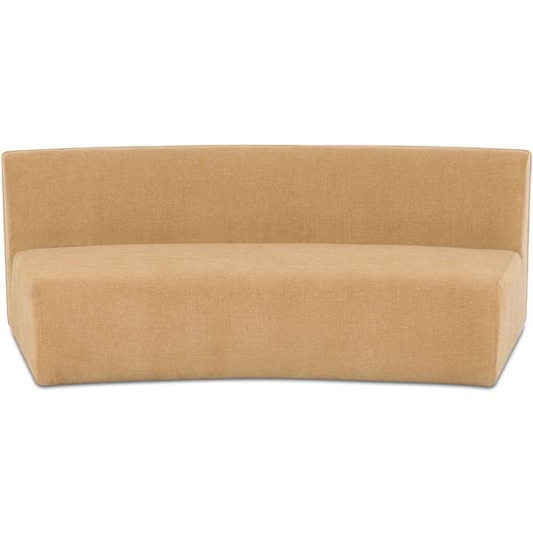 Moe's Naomi Concave Sofa, Golden Yellow, RV: $2899 - OA-1092-09 - 80.7" W x 39.0" D x 28.3" H (Oops 