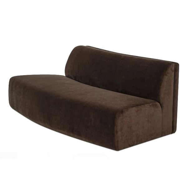 Moe's Naomi Convex Sofa, Dark Brown, RV: $2899 - OA-1093-20 - 80.7" W x 39.0" D x 28.3" H (Oops - re