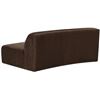 Image 3 : Moe's Naomi Convex Sofa, Dark Brown, RV: $2899 - OA-1093-20 - 80.7" W x 39.0" D x 28.3" H (Oops - re