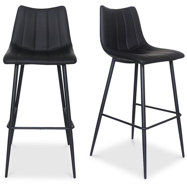 Moe's Alibi Black Bar Stool (Set of 2), RV: $649 - UU-1003-02 - 17.7" W x 20.0" D x 41.5" H (Oops - 