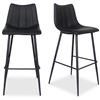 Image 1 : Moe's Alibi Black Bar Stool (Set of 2), RV: $649 - UU-1003-02 - 17.7" W x 20.0" D x 41.5" H (Oops - 