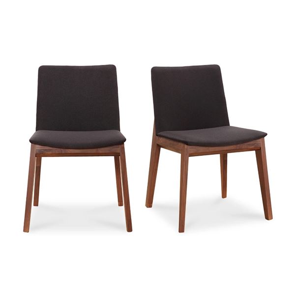 Moe's Deco Dining Chair Set of Two, Black, RV: $1429 - BC-1016-02 - 21.25" W x 22.0" D x 30.75" H