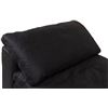 Image 4 : Moe's Clay Armless Chair, Nubuck Leather Black, RV: $1625 - YJ-1005-02 - 44.5" W x 44.5" D x 32.5" H
