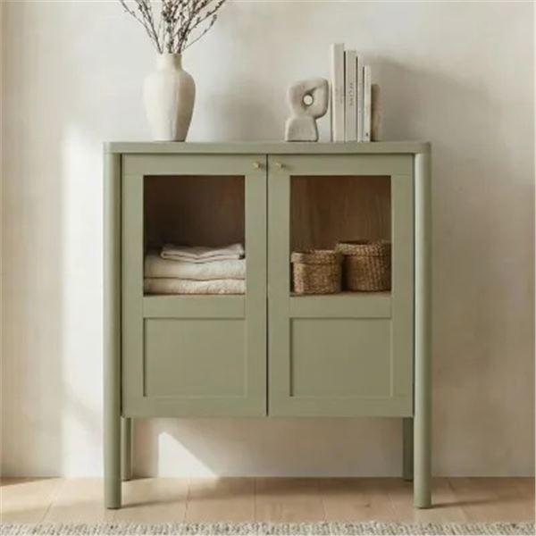 Moe's Hannah Cabinet, Green, RV: $1749 - EM-1005-16 - 35.0" W x 16.9" D x 41.3" H (Oops - refer to l
