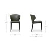 Image 1 : Moe's Delaney Dining Chair Set of Two, Warm Beige, RV: $1239 - EJ-1018-18 - 20.1" W x 21.7" D x 30.7