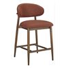 Image 2 : Moe's Ellie Counter Stool, Rust, RV: $909 - ME-1070-22 - 19.5" W x 22.0" D x 37.0" H(Oops - refer to
