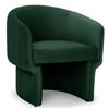 Image 2 : Moe's Franco Chair, Dark Green, RV: $1099 - JM-1005-27 - 27.5" W x 28.0" D x 27.5" H (Oops - refer t