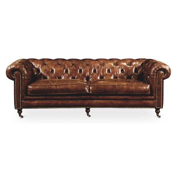 Moe's Birmingham Sofa, Dark Brown, RV: $8267 - PK-1007-20 - 88.0" W x 37.0" D x 30.0" H (Oops - refe