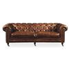 Image 1 : Moe's Birmingham Sofa, Dark Brown, RV: $8267 - PK-1007-20 - 88.0" W x 37.0" D x 30.0" H (Oops - refe
