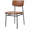 Image 1 : Moe's Sailor Dining Chair Brown (1-Piece), RV: $519 - EQ-1016-03 - 18.7" W x 22.5" D x 33.85" H (Oop