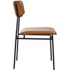 Image 3 : Moe's Sailor Dining Chair Brown (1-Piece), RV: $519 - EQ-1016-03 - 18.7" W x 22.5" D x 33.85" H (Oop