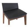 Image 3 : Moe's Deco Dining Chair, Black (1-Piece), RV: $498 - BC-1016-48 - 21.25" W x 22.0" D x 30.75" H (Oop