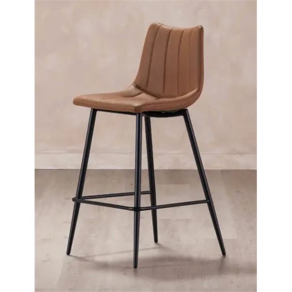 Moe's Alibi Tan Counter Stool, RV:$320 - UU-1002-21 - 17.7"W x 20"D x 37"H (Oops - refer to lot 0A)