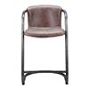 Image 3 : Moe's Freeman Counter Stool Grazed Brown Leather (1-Piece), RV: $764 - PK-1061-03 - 22L x 24W x 36H