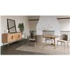 Image 4 : Moe's Burton Dining Chair Set of Two, Grey Vegan Leather, RV: $1090 - YM-1002-26 - 18.5" W x 21.0" D