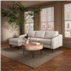Image 5 : Moe's Quinn Sectional, Oatmeal, RV: $3899 - FO-1005-34 - 98.0" W x 59.2" D x 33.5" H (Oops - refer t