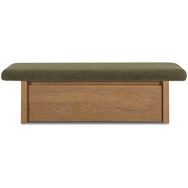 Moe's Gemma Storage Bench, Dark Green, RV: $1999 - FO-1050-27 - 60.0" W x 24.0" D x 18.1" H (Oops - 