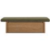 Image 1 : Moe's Gemma Storage Bench, Dark Green, RV: $1999 - FO-1050-27 - 60.0" W x 24.0" D x 18.1" H (Oops - 