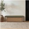 Image 2 : Moe's Gemma Storage Bench, Dark Green, RV: $1999 - FO-1050-27 - 60.0" W x 24.0" D x 18.1" H (Oops - 