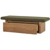 Image 3 : Moe's Gemma Storage Bench, Dark Green, RV: $1999 - FO-1050-27 - 60.0" W x 24.0" D x 18.1" H (Oops - 