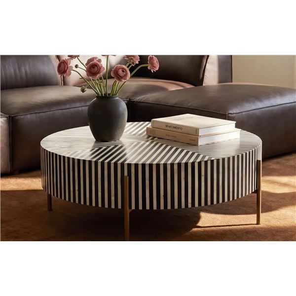 Moe's Chameau Coffee Table Large, RV: $3499 - GZ-1151-37 - 48.0" W x 48.0" D x 12.0" H (Oops - refer