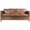 Image 1 : Moe's Darlington Sofa, Grazed Brown Leather, RV: $4775 - PK-1031-03 - 72.0" W x 31.0" D x 31.5" H (O