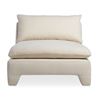 Image 1 : Moe's Estelle Chaise, Cream, RV: $3099 - ZT-1044-05 - 41.25" W x 63.75" D x 34.5" H (Oops - refer to