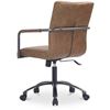 Image 2 : Moe's Roy Office Chair Open Road Brown Leather, RV: $1250 - PK-1116-14 - 21.85" W x 27.17" D x 36.0"