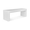 Image 1 : BNIB Moes Lazarus Outdoor Bench White RV: $1500 (BQ-1005-18)