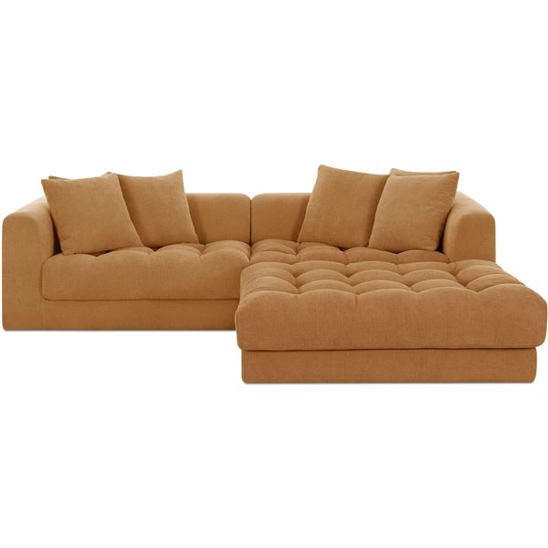 BNIB - Moeâ€™s Modular 2pc Davie Sofa Golden Yellow Sofa - includes 1 left arm fac