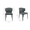 Image 2 : BNIB - Moeâ€™s - Set of 2 Delaney Dining Chair Grey - RV $1,099 (EJ-1018-15)