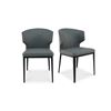 Image 1 : BNIB - Moeâ€™s - Set of 2 Delaney Dining Chair Grey - RV $1,099 (EJ-1018-15)