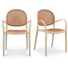 Image 2 : BNIB - Moeâ€™s - Set of 2 Soren Outdoor Dining Chairs White - RV $399 (QX-1003-18)