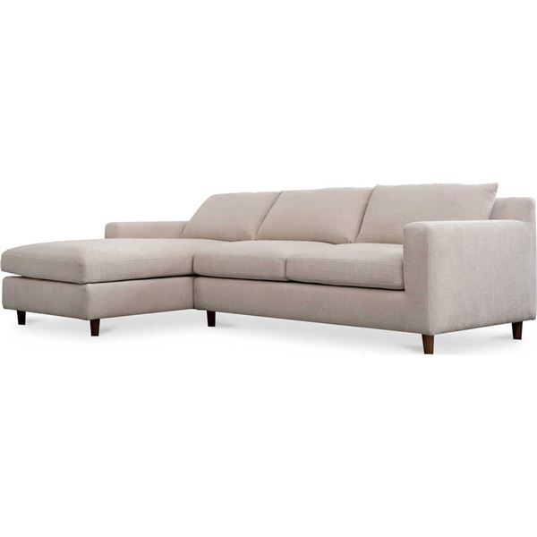 BNIB - Moe's - Incomplete Hutton Sectional Beige Left Sofa (missing chaise) (MO-1005-34-L)