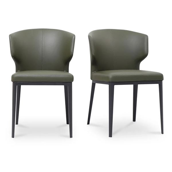 BNIB - Moe's - Set of 2 Delaney Dining Chairs Performance Fabric Beige - RV $1,099 (SMP-EJ-1018-18)