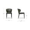 Image 2 : BNIB - Moe's - Set of 2 Delaney Dining Chairs Performance Fabric Beige - RV $1,099 (SMP-EJ-1018-18)
