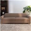 Image 1 : Moe's Finch Sofa Brown Fabric, RV: $3249 - OA-1109-21 - 31" H x 92" W x 33" D  (Oops - refer to lot