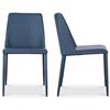 Image 1 : Moe's Nora Dining Chair Set of Two, Ocean Cavern Grey, RV: $559 - YM-1004-41 - 22.0" W x 17.5" D x 3