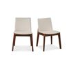 Image 1 : Moe's Deco Dining Chair Set of Two, White, RV: $829 - BC-1016-05 - 21.0" W x 21.0" D x 31.0" H (Oops
