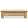 Image 1 : Moe's Graham Coffee Table, Rustic Oak, RV: $2449 - FC-1020-24 - 60.0" W x 35.0" D x 17.0" H (Oops -