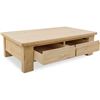 Image 2 : Moe's Graham Coffee Table, Rustic Oak, RV: $2449 - FC-1020-24 - 60.0" W x 35.0" D x 17.0" H (Oops -