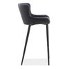 Image 2 : Moe's Etta Bar Stool, Dark Grey, RV: $349 - ER-2049-25 - 18.0" W x 21.5" D x 41.0" H (Oops - refer t