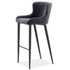 Image 4 : Moe's Etta Bar Stool, Dark Grey, RV: $349 - ER-2049-25 - 18.0" W x 21.5" D x 41.0" H (Oops - refer t