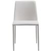 Image 1 : Moe's Nora Fabric Dining Chair Set of Two, White, RV: $539 - YM-1003-29 - 17.75" W x 22.0" D x 32.25