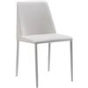 Image 2 : Moe's Nora Fabric Dining Chair Set of Two, White, RV: $539 - YM-1003-29 - 17.75" W x 22.0" D x 32.25