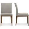 Image 1 : Moe's Frankie Dining Chair Set of Two, Grey, RV: $1349 - EQ-1011-15 - 18.5" W x 22.5" D x 36.0" H  (