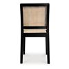 Image 4 : Moe's Orville Dining Chair Set of Two, Black, RV: $829 - FG-1023-02 - 18.5" W x 16.5" D x 33.0" H (O
