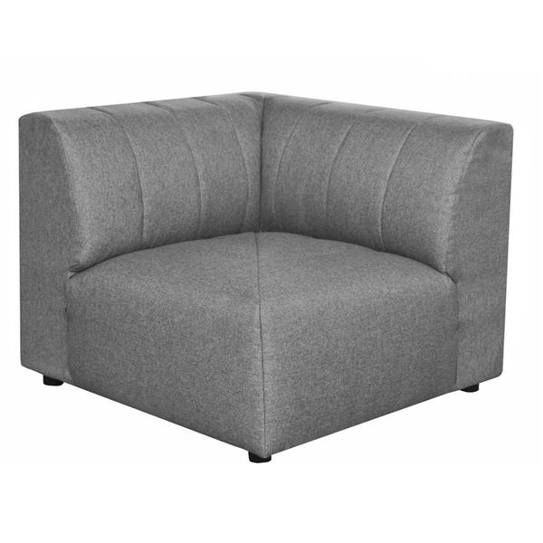Moe's Lyric Corner Chair, Grey, RV: $915 - MT-1025-15 - 39.0" W x 39.0" D x 29.0" H (Oops - refer to